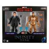 Marvel Legends Set 2 figurine articulate Happy Hogan &amp; Iron Man XXI (Iron Man 3) 15 cm, Hasbro