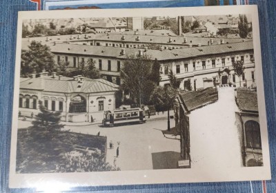 Carte postala - Scoala centrala de fete din Bucuresti: Cladirea scoalei si a directiei foto