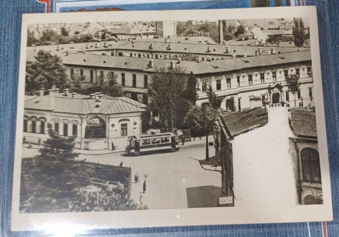 Carte postala - Scoala centrala de fete din Bucuresti: Cladirea scoalei si a directiei