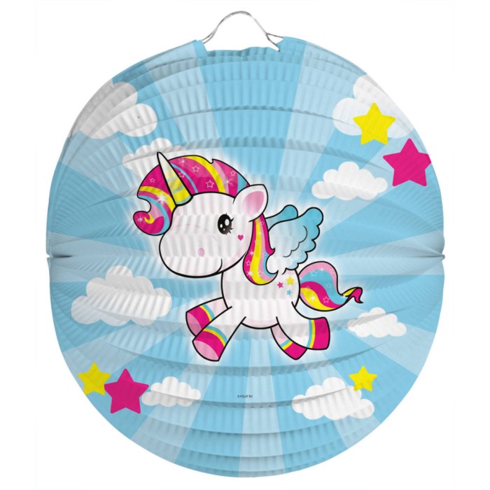 Lampion , 22 cm , model Unicorn