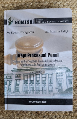 Drept procesual penal sinteze pentru examen Eduard Dragomir Roxana Palita foto