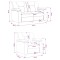 Set de canapea 2 pcs Crem Piele artificiala - 8