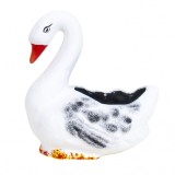 Ghiveci din ceramica lebada alb 14x21x21cm Zilan EXT 7065