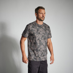 Tricou rezistent 100 CAMO ISLAND NEGRU