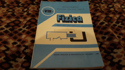 FIZICA MANUAL CLASA VIII EMANUEL NICHITA 1995 foto