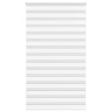 Jaluzea tip zebra alb latime tesatura 125,9 cm poliester