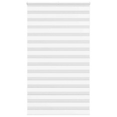 Jaluzea tip zebra alb latime tesatura 125,9 cm poliester