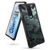 Husa Plastic - TPU Ringke Fusion X pentru OnePlus 8, Camo, Neagra XDOP0004