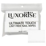Servetele Unghii Ultimate Touch LUXORISE, Strat Dublu, 200 buc, Alb