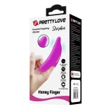 Cumpara ieftin Degetar Cu Vibratii Delphini Honey Finger, Violet, Pretty Love