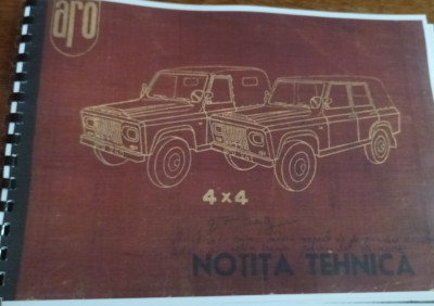 NOTITA TEHNICA ARO 1971 COPIE XEROX foto