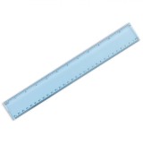 Riglă Plastic, Albastru, 30cm, Oem