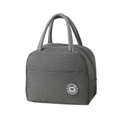 Geanta termica pentru pranz, flippy, multifunctionala, compartimentata, impermeabila, cu manere, buzunar exterior, 22x14x19 cm, gri