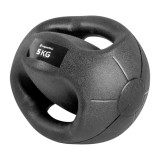 Minge medicinala cu manere inSPORTline Grab Me 5 kg pentru fitness