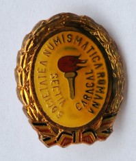 Societatea Numismatica Romana - sectia CARACAL - insigna Rara