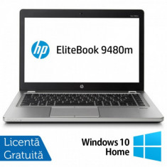 Laptop HP EliteBook Folio 9480m, Intel Core i7-4600U 2.10GHz, 8GB DDR3, 240GB SSD, 14 Inch, Webcam + Windows 10 Home foto