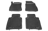 Set covorase auto din cauciuc Nissan Pulsar (C13), 11.2014-, negru, presuri tip tavita, Rezaw 201821, Aftermarket
