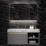Tapet Hode, model marmura, vinil, alb/negru, 40 x 300 cm