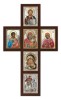 Crucifix Jerusalem 52 x 31 cm argintat color