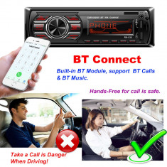 Casetofon Mp3 Player Auto Bluetooth USB Radio Telefon USB Fast Charge foto