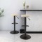 Scaune de bar, 2 buc., crem, catifea - 2