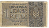 Bancnota 1 kuna 1942 - Croatia