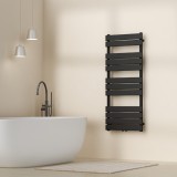 Handtuchheizk&ouml;rper Voss Schwarz 120x50cm Lamellen [neu.haus] HausGarden Leisure