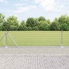 &Icirc;ngrădire cu st&acirc;lpi Argintiu 0.6 x 25 m Oțel