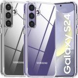 Husa pentru Samsung Galaxy S24, rezistenta la socuri, subtire, transparenta, anti-zgarieturi, carcasa subtire din TPU