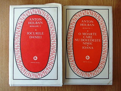 ANTON HOLBAN, ROMANE- vol. 1 si 2, cartonate, r4b foto