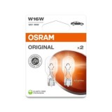 Set 2 Becuri 12V W16W Original Blister Osram