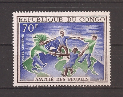 Congo 1968 - &amp;bdquo;Prietenia oamenilor&amp;rdquo;, MNH foto