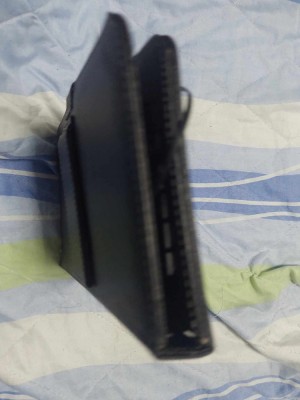 Husa piele neagra cu tastatura,Keyboard pentru tabletă,23/14 cm,arata f.b foto