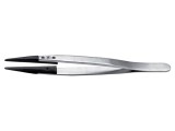 Pensetă ESD cu capete interschimbabile, v&acirc;rf plat, 130 mm