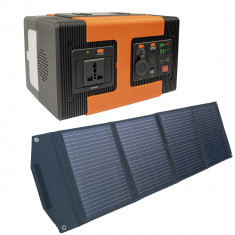 Aproape nou: Power station PNI GreenHouse SP606 42Ah 537.6Wh 600W cu panou solar 80
