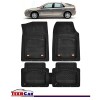 Covorașe Auto TeamCar&reg; Tip Tăviță Compatibile Renault Laguna II (2000&ndash;2007) - Sedan, Cauciuc, Oem