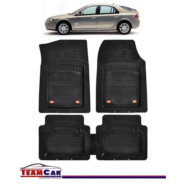 Covorașe Auto TeamCar&reg; Tip Tăviță Compatibile Renault Laguna II (2000&ndash;2007) - Sedan
