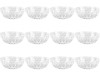Set boluri, 12 piese, 180 ml, Plastic, Transparent