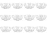Set boluri, 12 piese, 180 ml, Plastic, Transparent