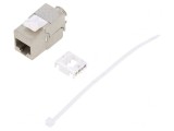 Soclu RJ45 Cat 6a Ecranat Keystone PoE 8P8C IDC, Logilink