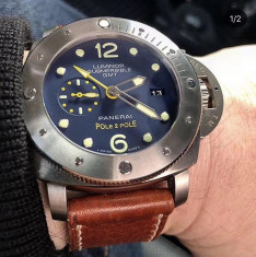 Ceas Luminor Submersible GMT Panerai Pole 2 Pole Automatic 47 mm foto