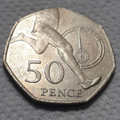 Moneda 50 pence 2004 Marea Britanie , Roger Bannister