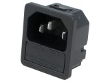 Conector Alimentare AC Soclu Tată 10A 250V IEC 60320