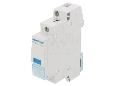 Lampă de control LED 230VAC pentru şină DIN albastru foto
