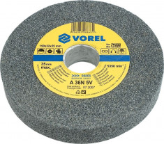 Disc abraziv pentru polizor de banc 150 x 12 x 15 mm Vorel 08865 foto