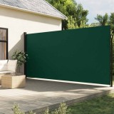 vidaXL Copertina laterală retractabilă, verde &icirc;nchis, 220x500 cm
