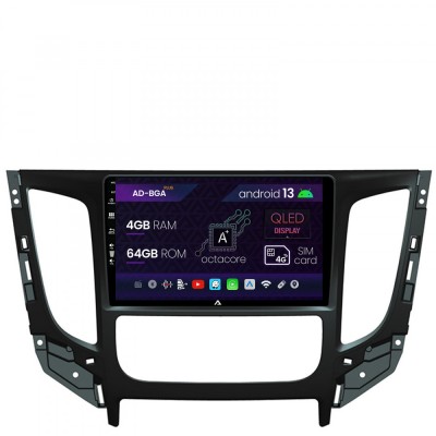 Navigatie Mitsubishi L200 (2014-2020), Android 13, A-Octacore 4GB RAM + 64GB ROM, 9 Inch - AD-BGA9004+AD-BGRKIT274 foto
