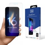 Folie de protectie Ecran Matte 3MK Silky Pro pentru Apple iPhone 16 Pro Max, Sticla Securizata, Full Glue