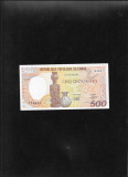 Rar! Statele Africii Centrale Congo 500 francs 1991 seria081756261 unc