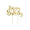 Decoratiune Tort Happy Birthday Aurie 22.5 cm
